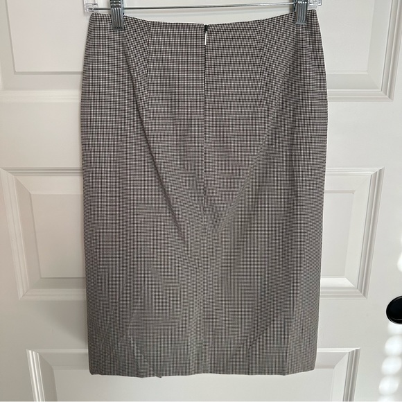 NWT Hugo Boss Stretch Wool Slim-fit Faux Wrap Pencil Skirt - Picture 7 of 12